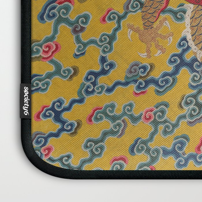 Chinese Dragon Wrapper for the Tapestry Scroll Mingling of Clear and Muddy Water at the Junction of the Jing and Wei Rivers  Laptop Sleeve Gallery Image 3