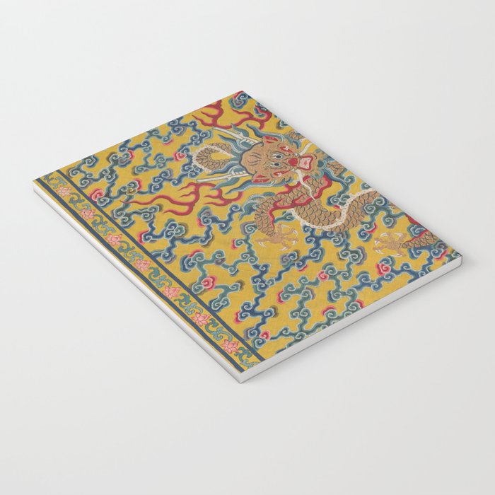 Chinese Dragon Wrapper for the Tapestry Scroll Mingling of Clear and Muddy Water at the Junction of the Jing and Wei Rivers  Notebook Gallery Image 3