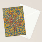 Chinese Dragon Wrapper for the Tapestry Scroll Mingling of Clear and Muddy Water at the Junction of the Jing and Wei Rivers  Stationery Card Gallery Image 2