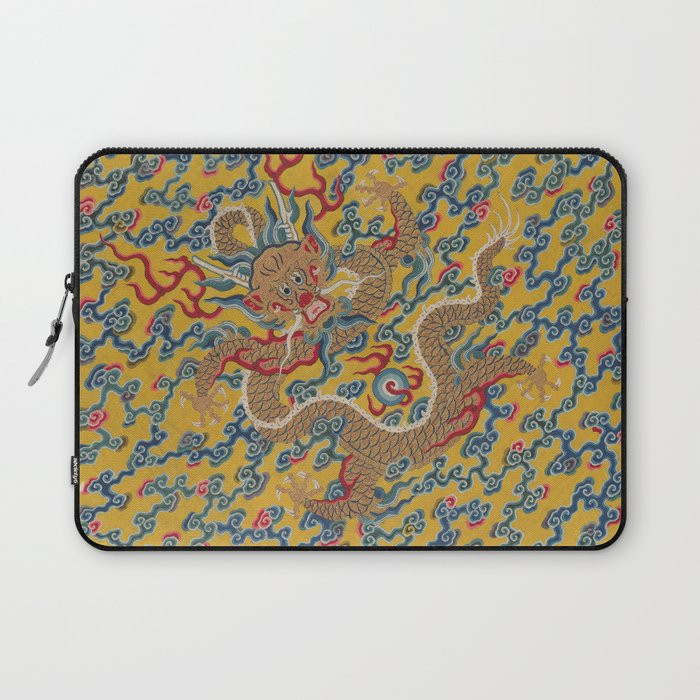 Chinese Dragon Wrapper for the Tapestry Scroll Mingling of Clear and Muddy Water at the Junction of the Jing and Wei Rivers  Laptop Sleeve Gallery Image 1