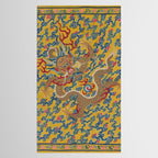 Chinese Dragon Wrapper for the Tapestry Scroll Mingling of Clear and Muddy Water at the Junction of the Jing and Wei Rivers  Tablecloth Gallery Image 2