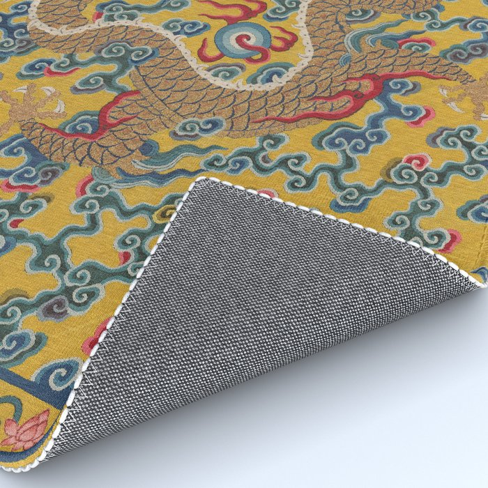 Chinese Dragon Wrapper for the Tapestry Scroll Mingling of Clear and Muddy Water at the Junction of the Jing and Wei Rivers  Rug Gallery Image 4