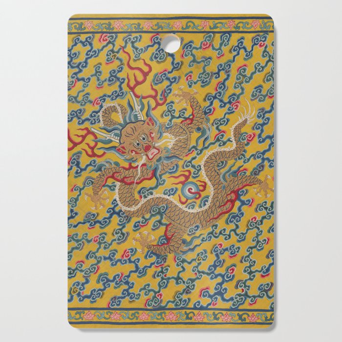 Chinese Dragon Wrapper for the Tapestry Scroll Mingling of Clear and Muddy Water at the Junction of the Jing and Wei Rivers  Cutting Board Gallery Image 1