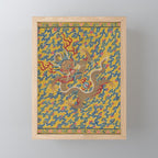 Chinese Dragon Wrapper for the Tapestry Scroll Mingling of Clear and Muddy Water at the Junction of the Jing and Wei Rivers  Mini Art Print Gallery Image 1