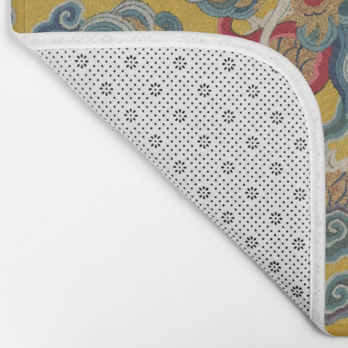 Chinese Dragon Wrapper for the Tapestry Scroll Mingling of Clear and Muddy Water at the Junction of the Jing and Wei Rivers  Bath Mat Gallery Image 2