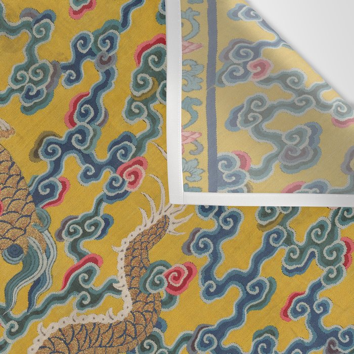 Chinese Dragon Wrapper for the Tapestry Scroll Mingling of Clear and Muddy Water at the Junction of the Jing and Wei Rivers  Wall Tapestry Gallery Image 3