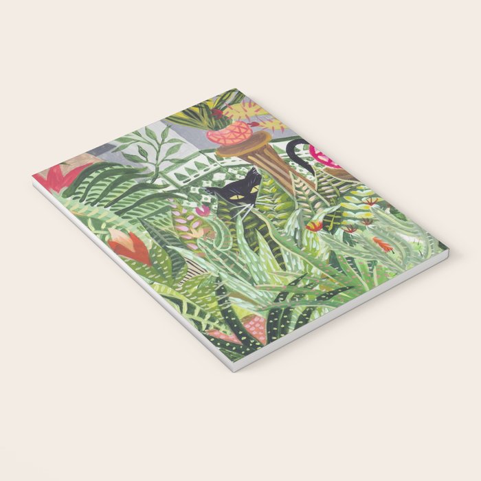 Black cat in the Garden Notebook Gallery Image 3