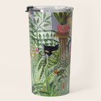 Black cat in the Garden Travel Mug Gallery Image 3