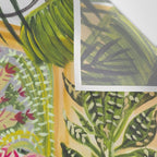 Black cat in the Garden Wall Tapestry Gallery Image 3