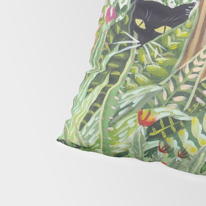 Black cat in the Garden Pillow Sham Gallery Image 4