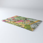 Black cat in the Garden Rug Gallery Image 3