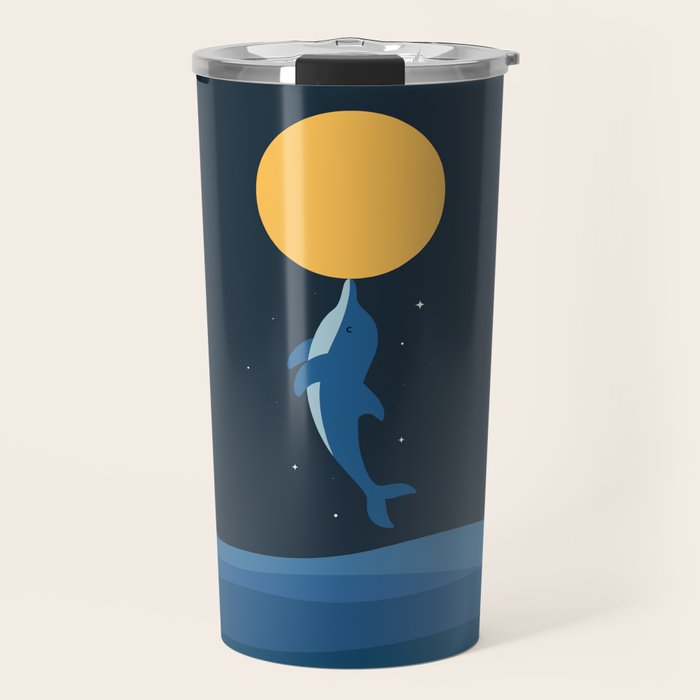 Kiss The Moon Travel Mug Gallery Image 1