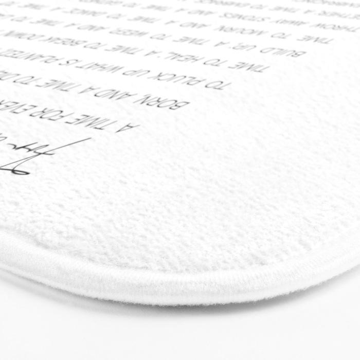 For everything there is a season, Ecclesiastes 3:1-8 Bath Mat Gallery Image 3