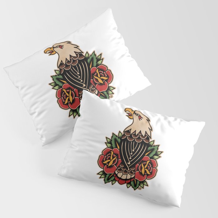 Colour Vintage Eagle Pillow Sham Gallery Image 3