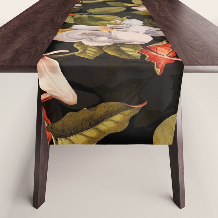 Vintage & Shabby Chic - Midnight Magnolia Botanical Garden Table Runner Gallery Image 1