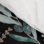 Black Eucalyptus Leaves Pattern Comforter Gallery Image 4