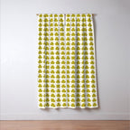 Clovers XIX Chartreuse Botanical Pattern Window Curtain Gallery Image 3