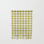 Clovers XIX Chartreuse Botanical Pattern Wall Hanging Gallery Image 1