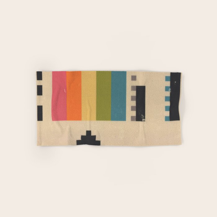 VHS Pixels Bath Towel Gallery Image 1