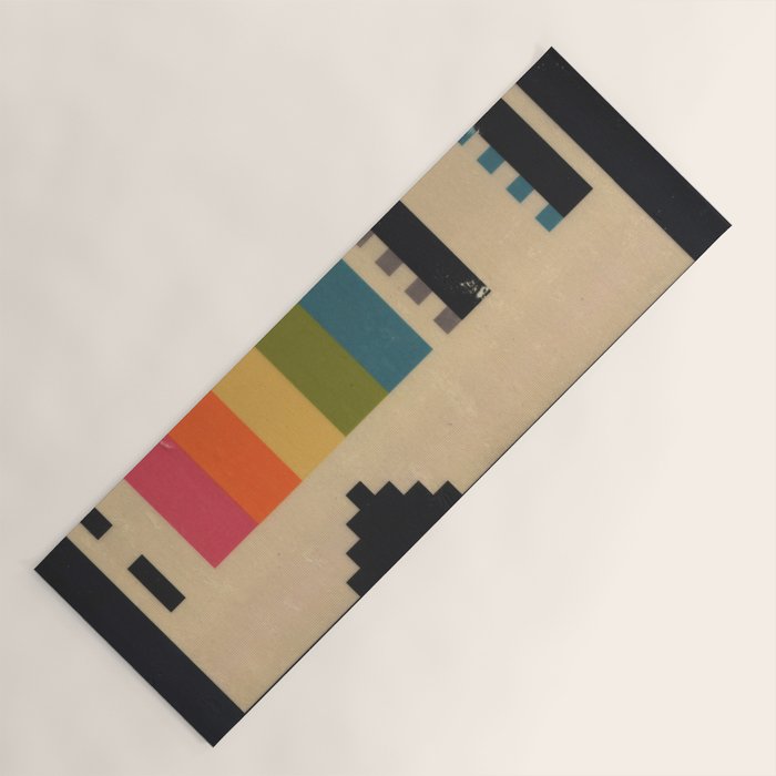 VHS Pixels Yoga Mat Gallery Image 1