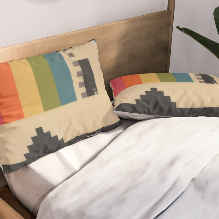 VHS Pixels Pillow Sham Gallery Image 2