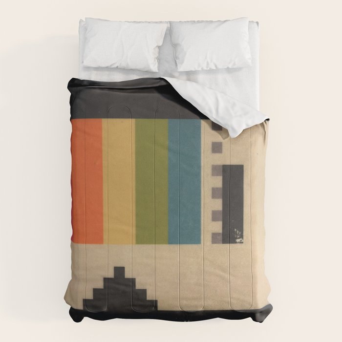 VHS Pixels Comforter Gallery Image 1