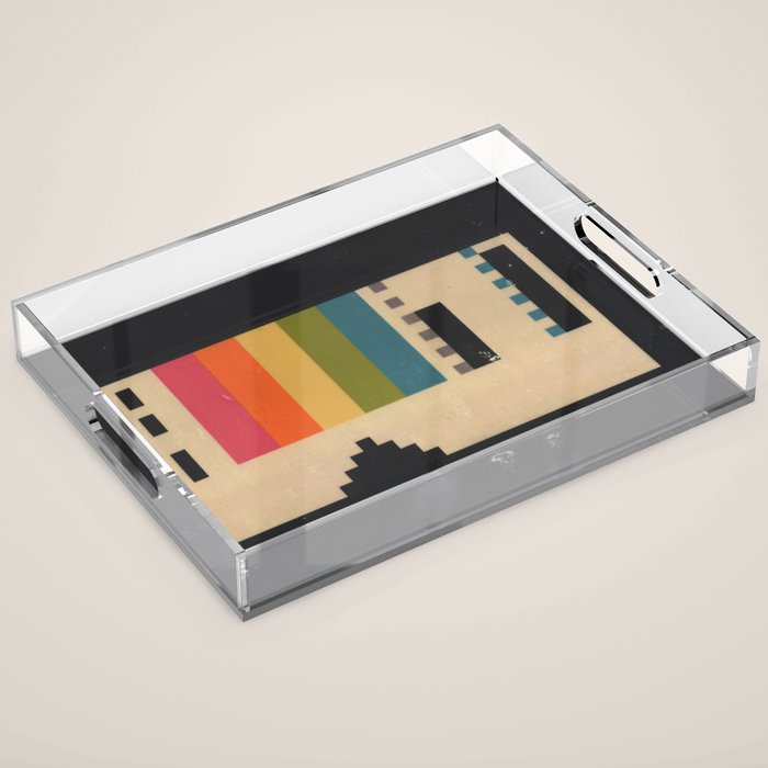 VHS Pixels Acrylic Tray Gallery Image 1