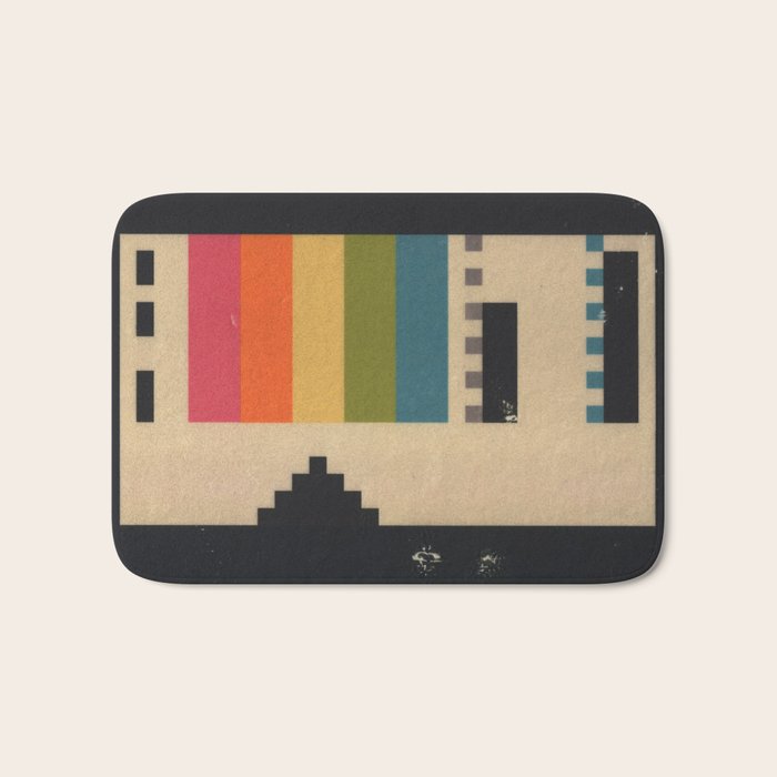 VHS Pixels Bath Mat Gallery Image 1