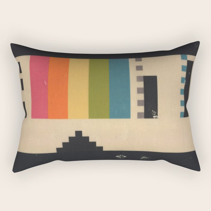 VHS Pixels Rectangular Pillow Gallery Image 1