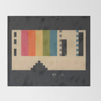 VHS Pixels Throw Blanket Gallery Image 2