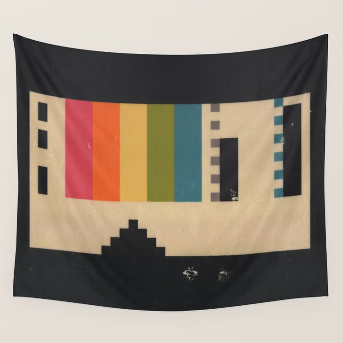 VHS Pixels Wall Tapestry Gallery Image 4