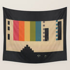 VHS Pixels Wall Tapestry Gallery Image 4