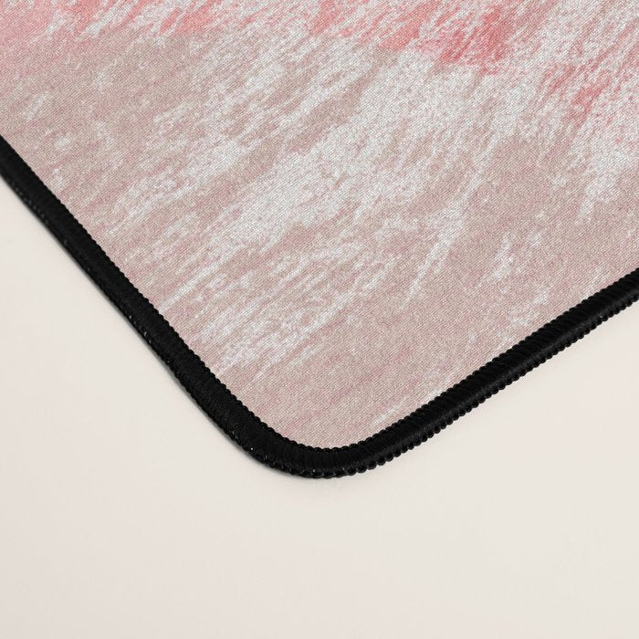 pink peach in terracotta abstract Desk Mat Gallery Image 4