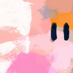pink peach in terracotta abstract Coffee Mug Gallery Image 2