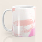 pink peach in terracotta abstract Coffee Mug Gallery Image 3