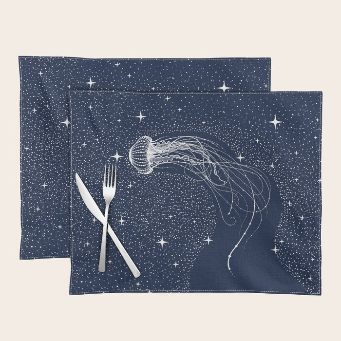starry jellyfish Placemat Gallery Image 1