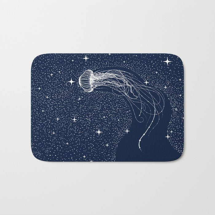 starry jellyfish Bath Mat Gallery Image 1