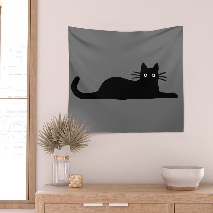 Black Cat(s) Wall Tapestry Gallery Image 2