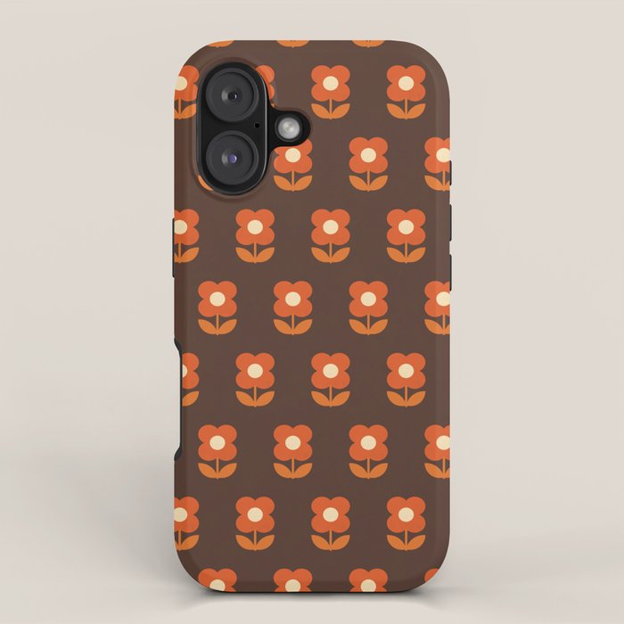 70s Flower Pattern #1 iPhone Case Gallery Image 1