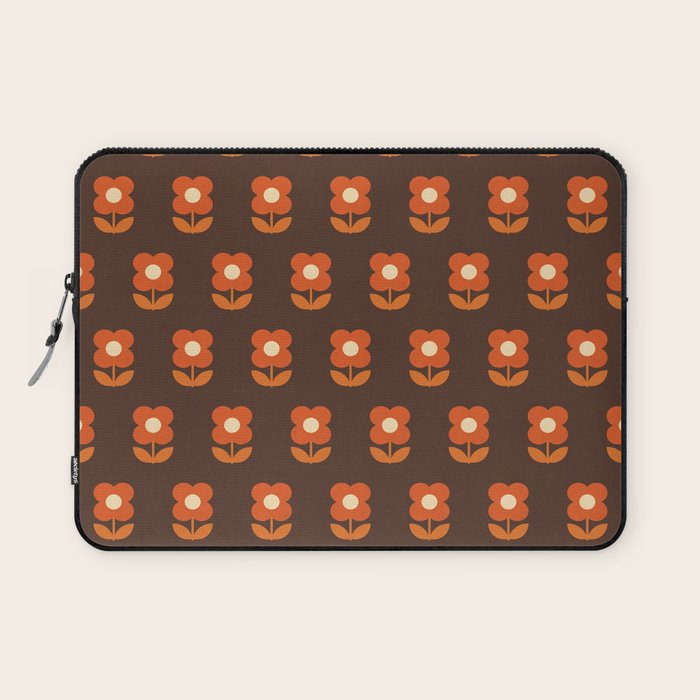 70s Flower Pattern #1 Laptop Sleeve Gallery Image 1
