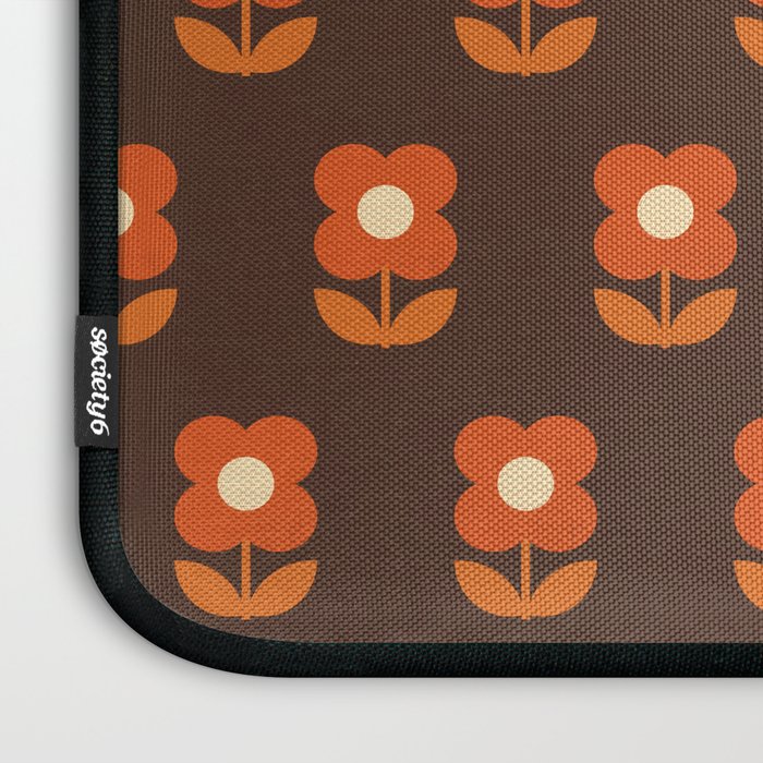 70s Flower Pattern #1 Laptop Sleeve Gallery Image 3
