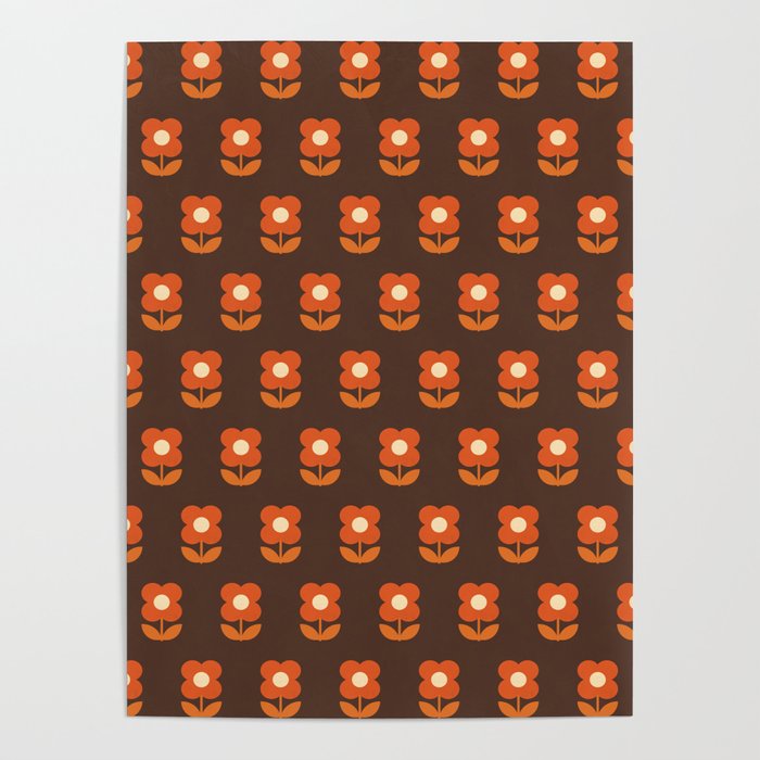 70s Flower Pattern #1 Poster Gallery Image 4