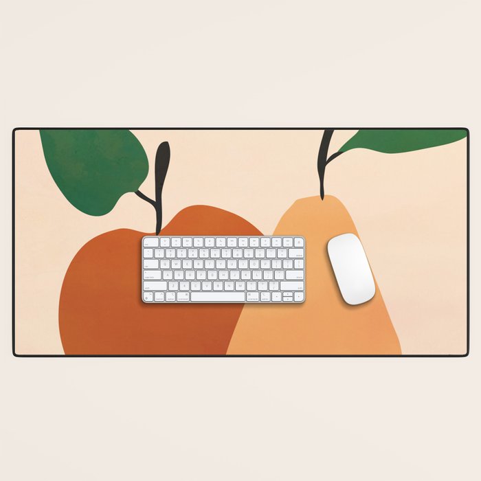 An Apple and a Pear Desk Mat Gallery Image 1