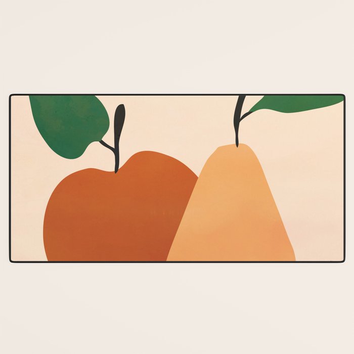 An Apple and a Pear Desk Mat Gallery Image 3