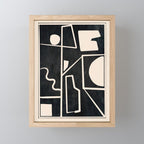 Modern Abstract Minimal Shapes 39 Mini Art Print Gallery Image 1