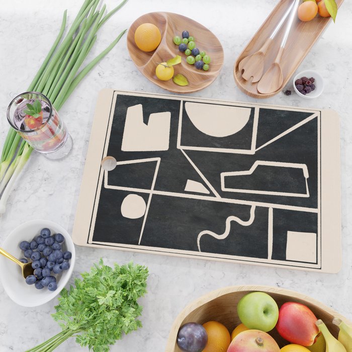 Modern Abstract Minimal Shapes 39 Cutting Board Gallery Image 2