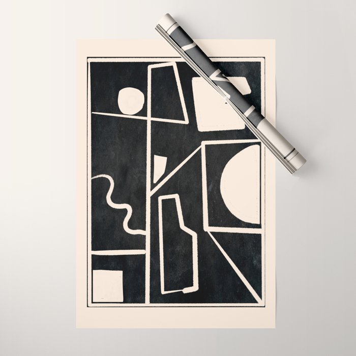 Modern Abstract Minimal Shapes 39 Wrapping Paper Gallery Image 1