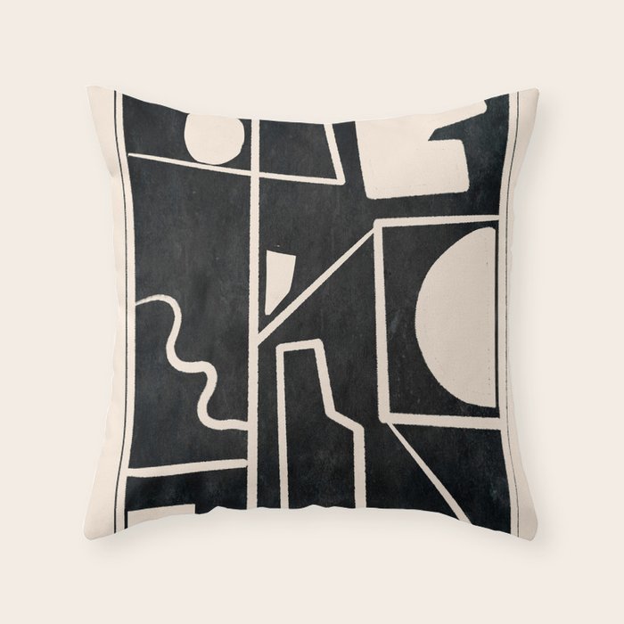 Modern Abstract Minimal Shapes 39 Throw Pillow Gallery Image 6