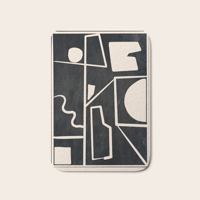 Modern Abstract Minimal Shapes 39 Bath Mat Gallery Image 1