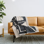 Modern Abstract Minimal Shapes 39 Throw Blanket Gallery Image 1